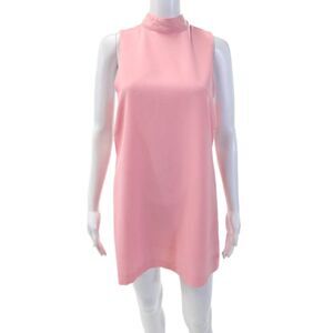 Pixie Market Womens Sleeveless Cutout Hook and Loop Halter Dress Pink Size S
